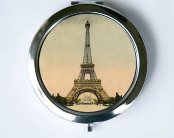 Eiffel Tower Compact Mirror Pocket Mirror parisian victorian Paris
