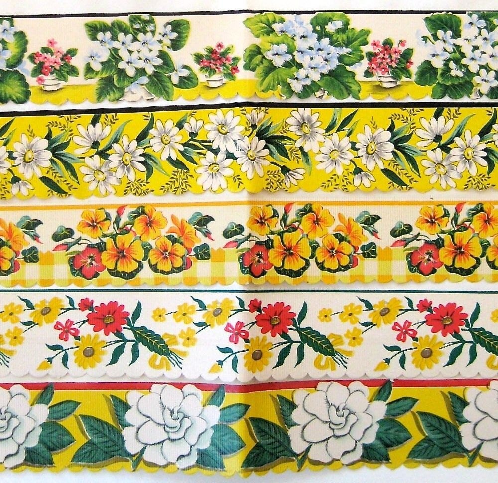 Vintage Decorative Kitchen Shelf Paper Collection in Bright