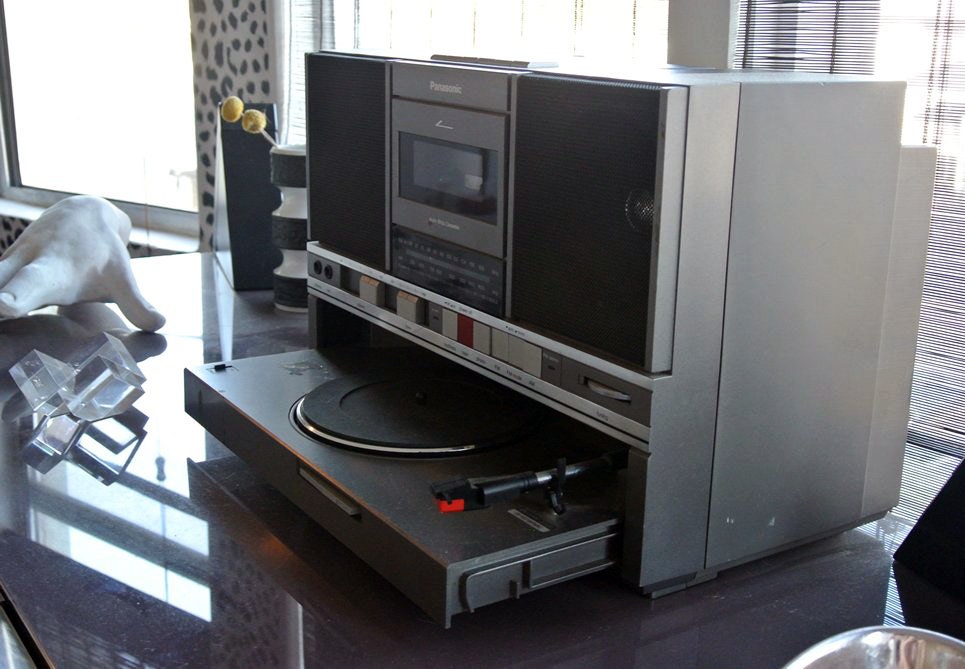 Vintage 80s Panasonic SGJ500 Portable Boombox Record Player