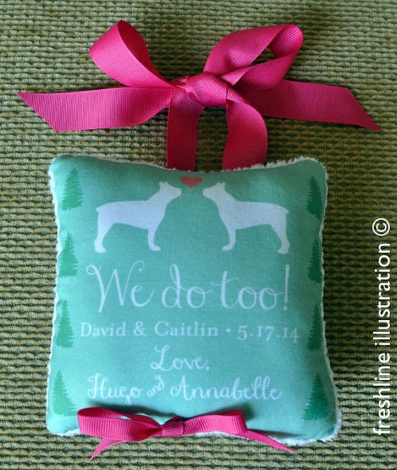 Dog Ring Bearer Pillow Dog Ring Pillow Ring Pillow Wedding