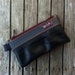 Bike tube purse made from reclaimed bike tubes and vinyl