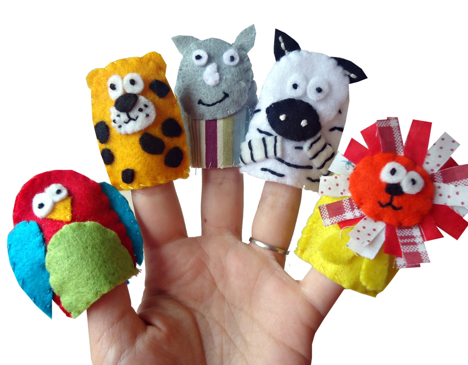 Jungle Animal Finger Puppets / Stocking Filler