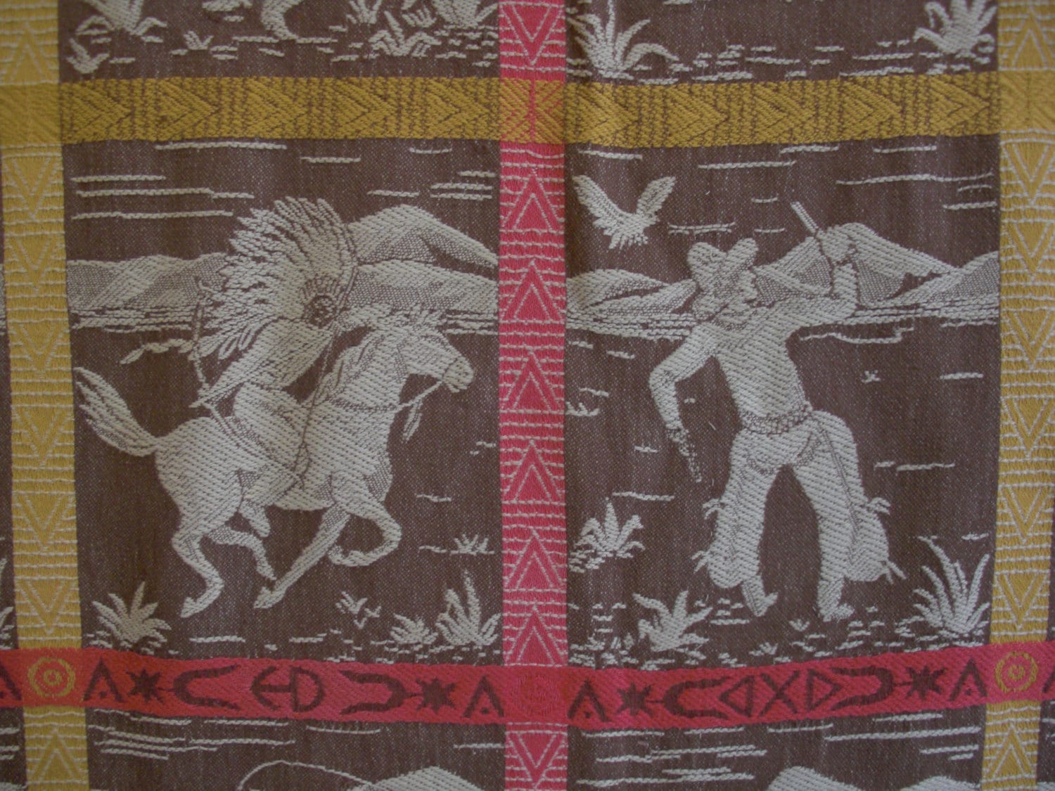 Vintage Bates Cowboy Bedspread