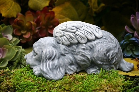 Angel Dog Statues Cocker Spaniel Angel Concrete