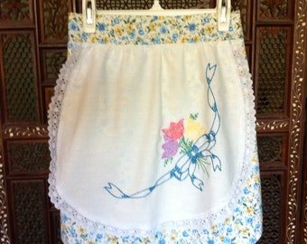 Ladies Vintage Repurposed Apron