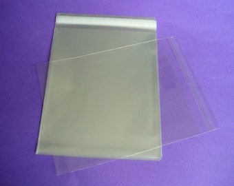 50 5 x 7 Clear Resealable Cello Bag Plastic Envelopes Cellophane Bag ...