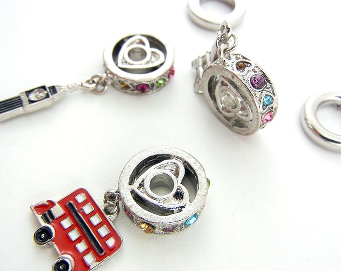 Set of Travel Themed Charms and Spacers