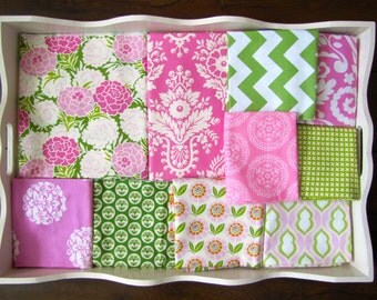 32x48 Heather Bailey Pink & Green Quilt Made to Order
