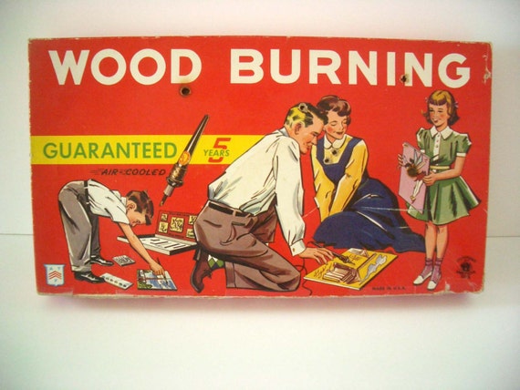 Vintage Wood Burning Kit with Wonder Pen