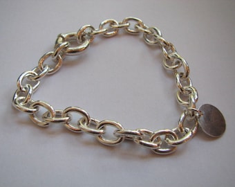 20 inch Sterling Silver Oval Link Chain Necklace by UniversalAge