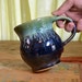 Coffee mug ceramic, tea cup pottery, glazed in gunmetal gray green, handmade stoneware by hughes pottery hand made