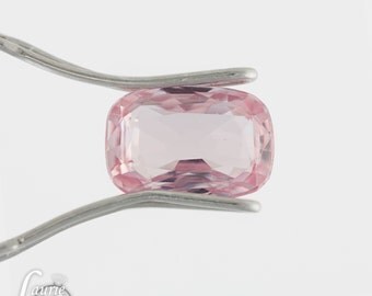Natural Pink Sapphire - 5.47 x 7.97mm, 3.66mm deep Rectangular Cushion cut Medium Pink Sapphire Loose Gemstone weighing 1.62 carats - LSG332