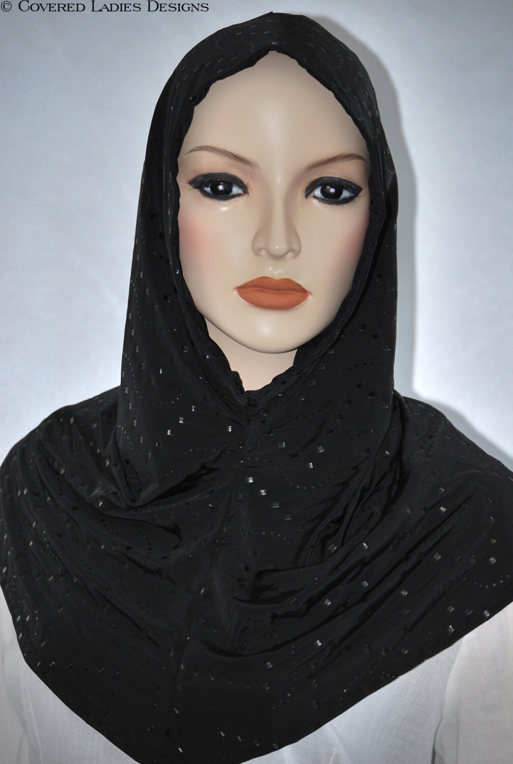 Hoodie Black Spandex CLEARANCE For Hijab by 