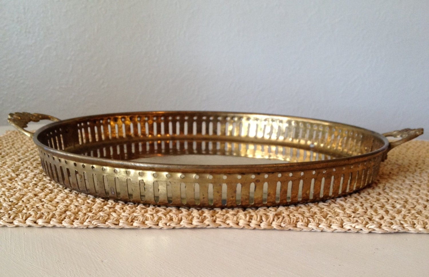 Round Brass Tray