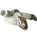 SERPENT French Vintage Leather Belt with Metal Snake Charms