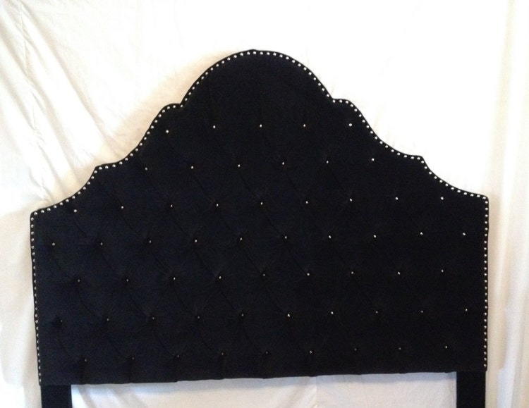 Princess Crown Tufted Upholstered Headboard with by NewAgainUph