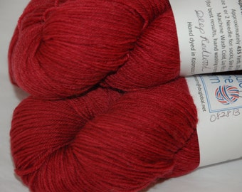 Studio June Yarn Super Cash Sock - Cashmere, Superwash Merino, Nylon - Color: Deep Redwood