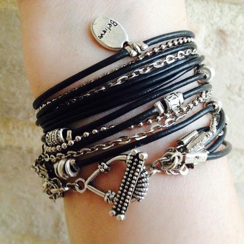 black wrap bracelet