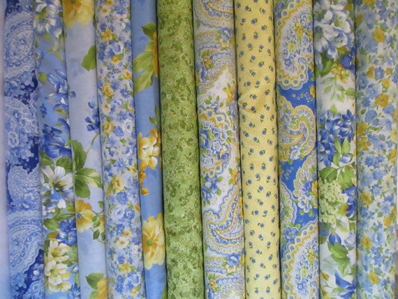 Summer Breeze Fat Quarter Fabric Bundle - Moda - Sentimental Studios