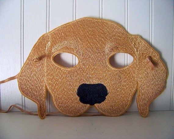 Golden Retriever Mask for Adult by Madeit4u on Etsy