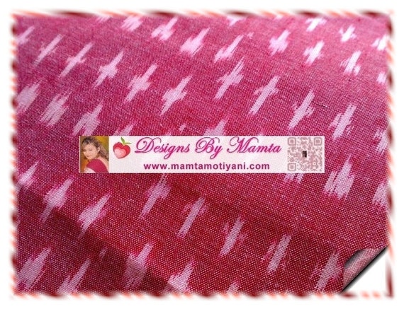 Pink Ikat Fabric