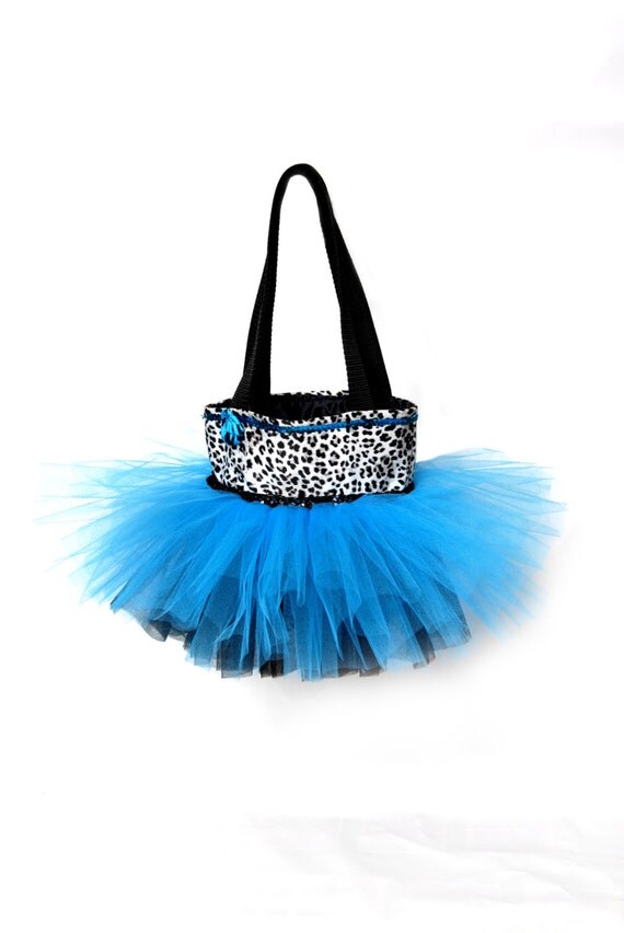 Items similar to Wild Turquoise Tutu Bags -Ballet shoe bag, dance bag, Tote, gym, Party Bag 