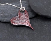Red Heart pendant - Gothic hearts series - Victorian red, enameled, handmade, romantic, Valentines day, reversible, one of a kind Red Heart pendant - Gothic hearts series - Victorian red, enameled, handmade, romantic, Valentines day, reversible, one of a kind