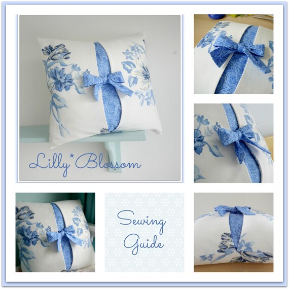 Bow Cushion Cover Sewing Guide by LillyBlossom on Etsy