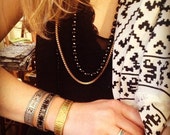 Brass Stanley Sweetheart <3 Ruler Cuff