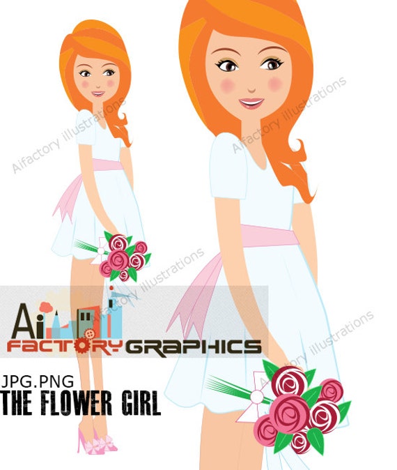 clipart flower girl wedding - photo #50