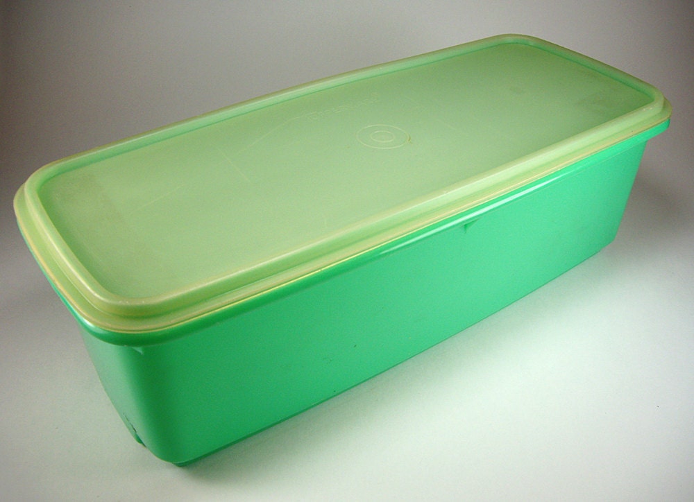 Tupperware Jadite Green Celery Keeper Crisper Large Retro My XXX Hot Girl
