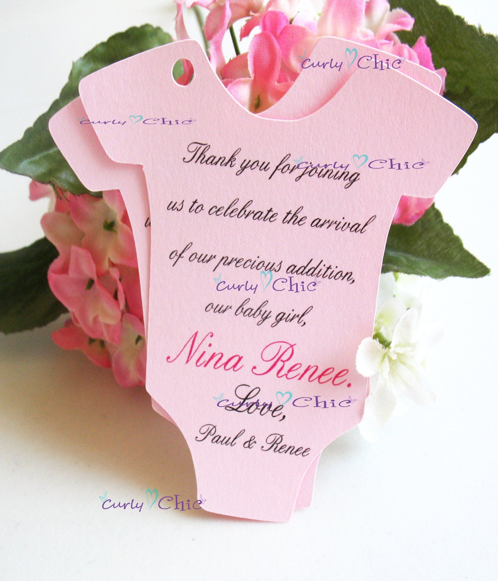 32 Personalized Baby Onesie Tag Size 2.50 Custom Baby
