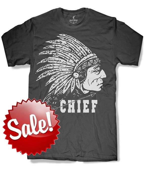 INDIAN CHIEF Mens t shirt 8 color options sizes sm med