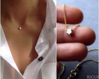 Little Star Necklace - Mixed Metals or All Silver