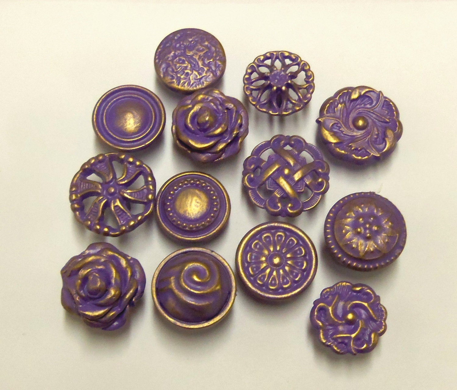FREE SHIPPING Drawer Pulls Knobs Purple Amethyst Collection 12
