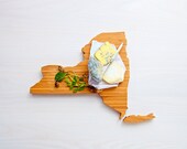 New York State Cutting Board, Personalized Holiday Gift, Engraved Cutting Board, Holiday Gift, Hostess Gift, Kitchen Decor, Gift Under 50
