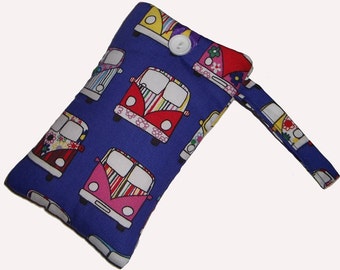 CAMPERVAN Mobile Cellphone Ipod Gadget Case Pouch Sock PADDED Gift Idea