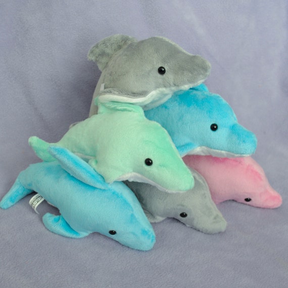 rainbow stuffed dolphin