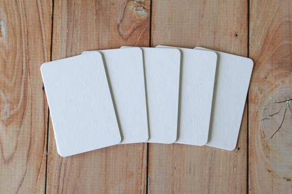 vellum white plain business cards