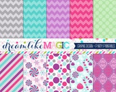Sweet Sugar Plum Fairy Digital Paper Pack for Personal or Commercial Use Il_170x135