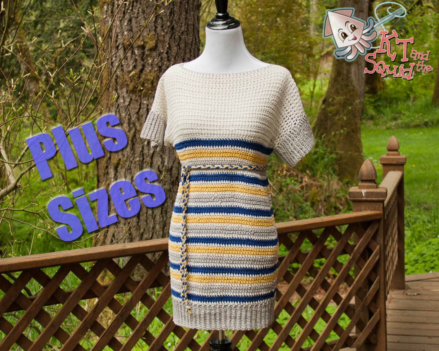 Crochet pattern plus size summer tunic crochet womens top