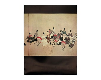 The Going of the Emperor to Rokuhara poster, c.1970. Graphic design education by Reinhold Visuals