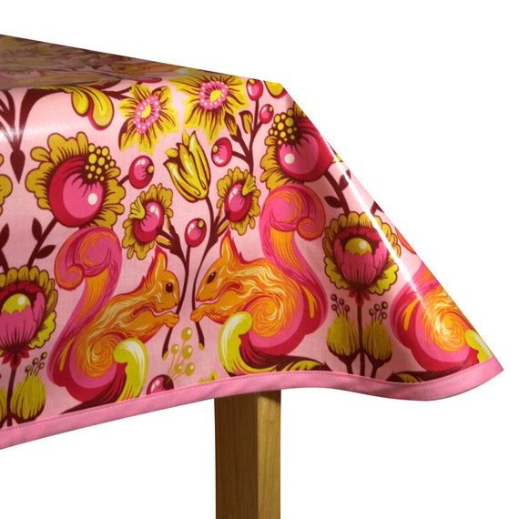 Oilcloth tablecloth Laminated Cotton waterproof coated table