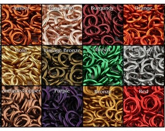 JUMP RINGS - 16-Gauge AWG 4mm Enameled Copper Jump Rings - 1 Ounce - Pick your color!