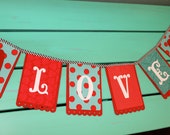 Love Banner in Red and Turquoise Il_170x135