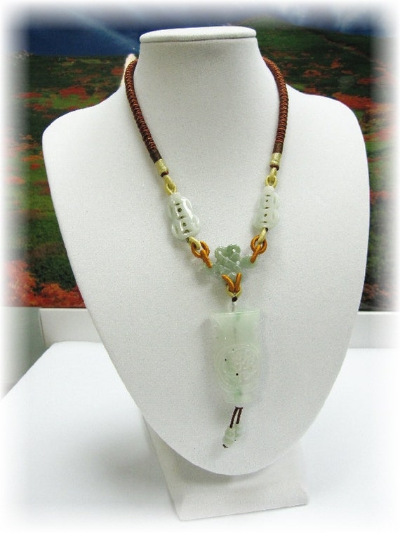 jadeite necklace jade vase pendant by the68artshop on etsy jadeite necklace jade vase pendant by the68artshop on etsy