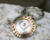Father's Day - Superhero Dad/Superhero Grandpa/Superhero Uncle - hand forged and hand stamped keychain/keyring - Superman