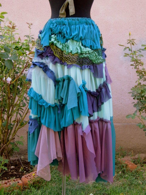 Skirt gypsyReserved for dusty fairytattered skirt by radusport