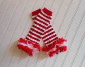 Red and White Stripe Leg Warmers Il_170x135