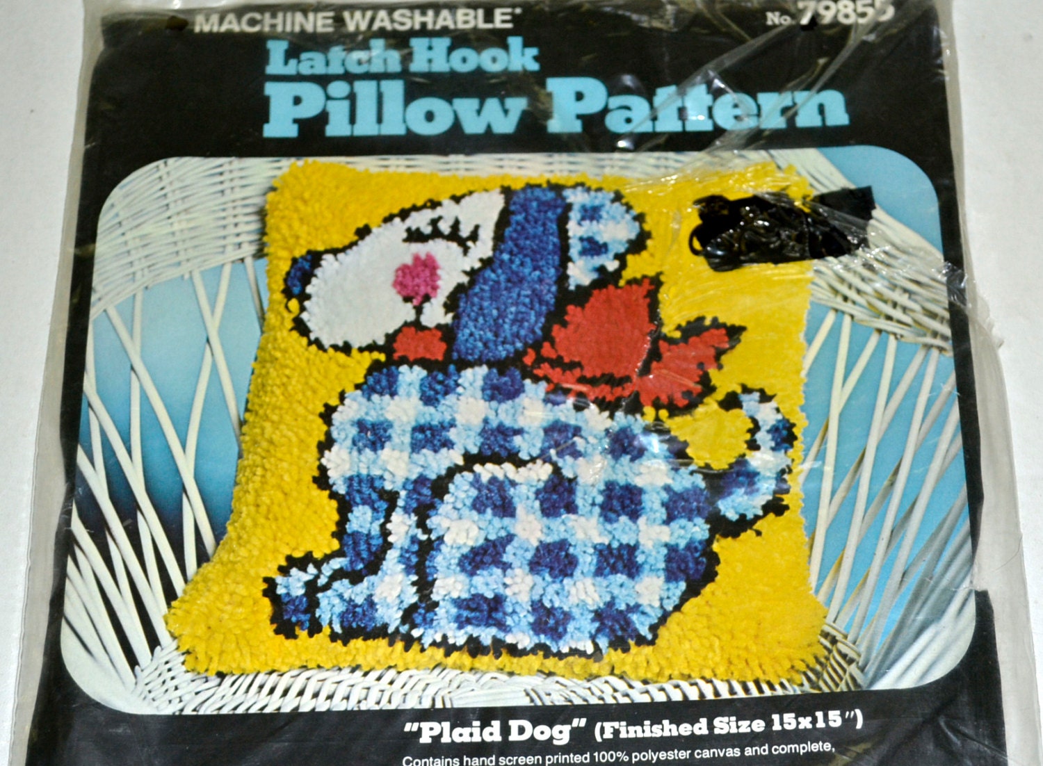 Vintage Sultana Latch Hook Rug Canvas pattern by